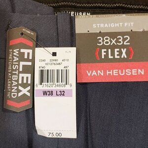 Van Heusen Mens Flex Dress Pants *New* 38 x 32 Blue